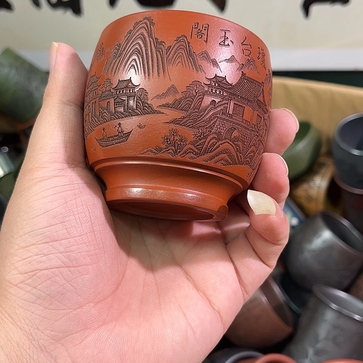 茶杯紫砂全手工紫砂主人杯