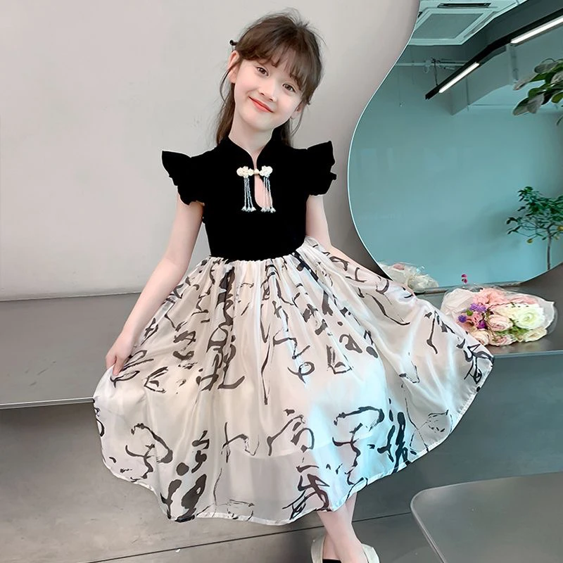 女童连衣裙夏装2025新款洋气儿童国风汉服新中式夏季超仙公主裙子