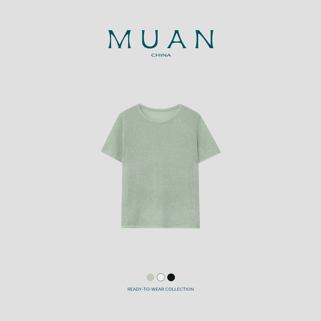 代代：《永夜星河T》MUAN定制130克高级百搭T恤上衣打底女DG3-120-1