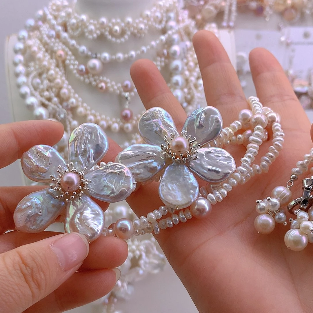 疯***爆项链未镶嵌淡水珍珠