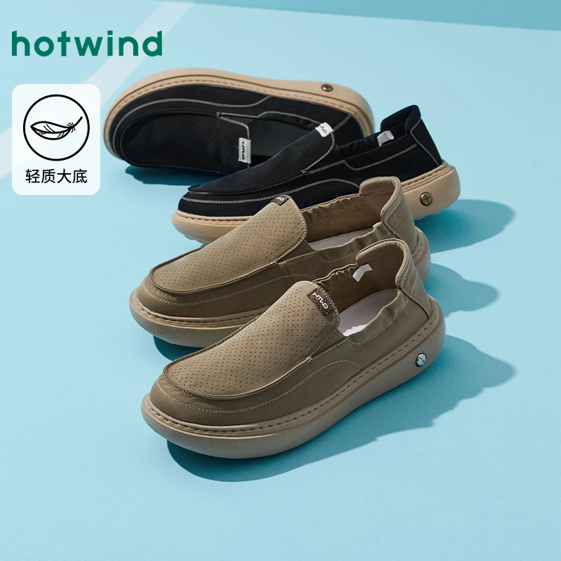 热风2025年秋季新款男士时尚休闲布鞋H45M25307