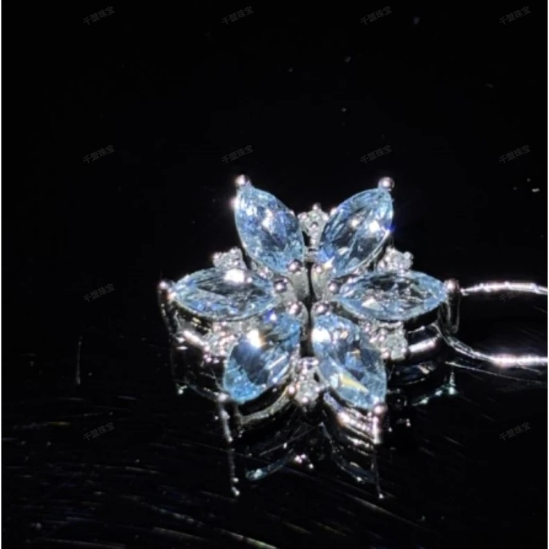 【QM珠宝】 001563 重金海宝雪花吊坠ZSDZ（不含链）