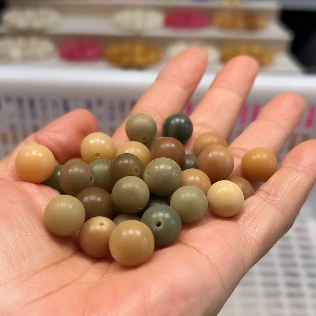 *****菩提根/象牙果手串唐三彩380颗大小混