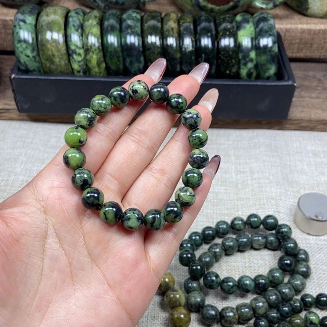 蛇纹石玉未镶嵌手链