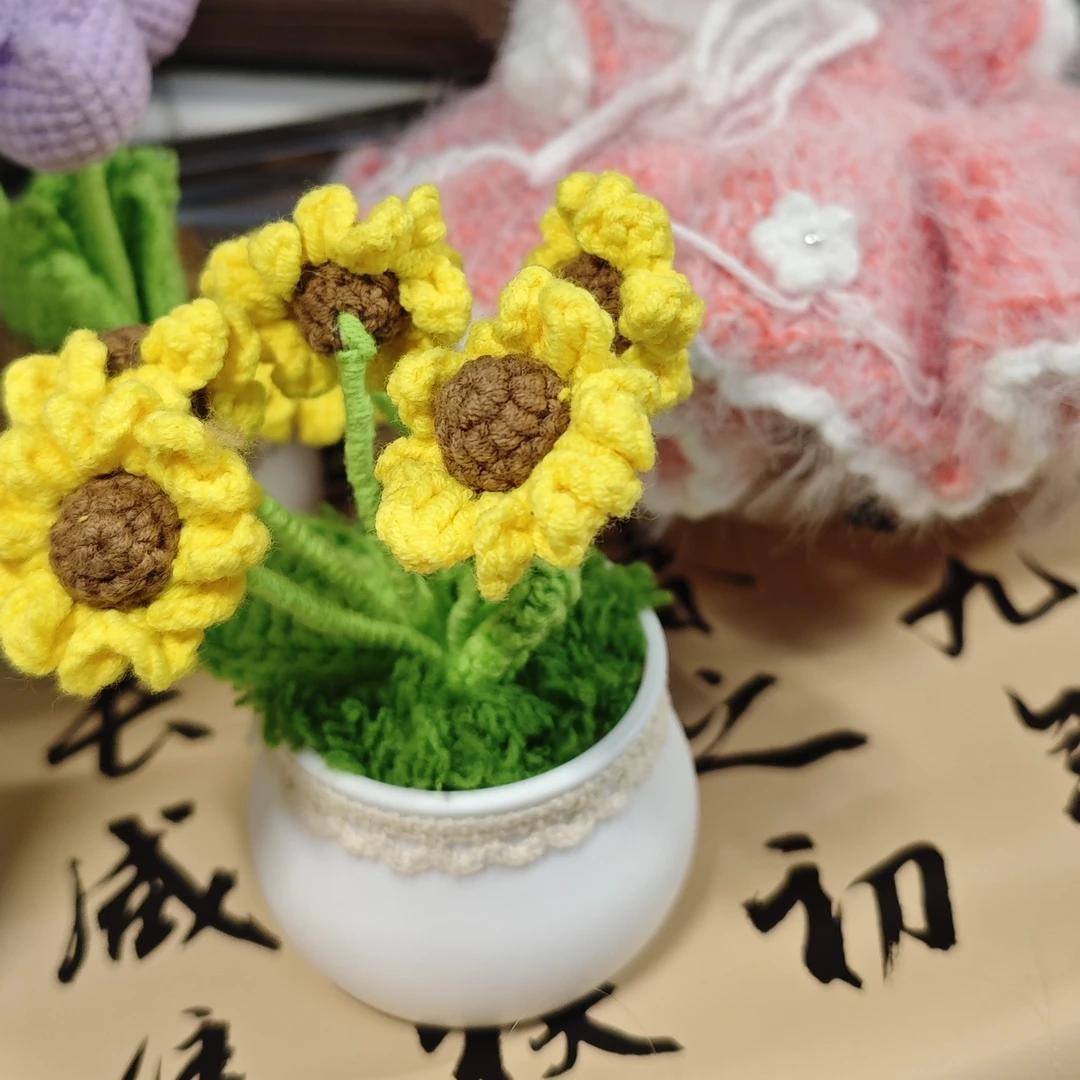 纯手工钩织收纳笔筒小贴片（默认微瑕，不支持退换，理性下单）