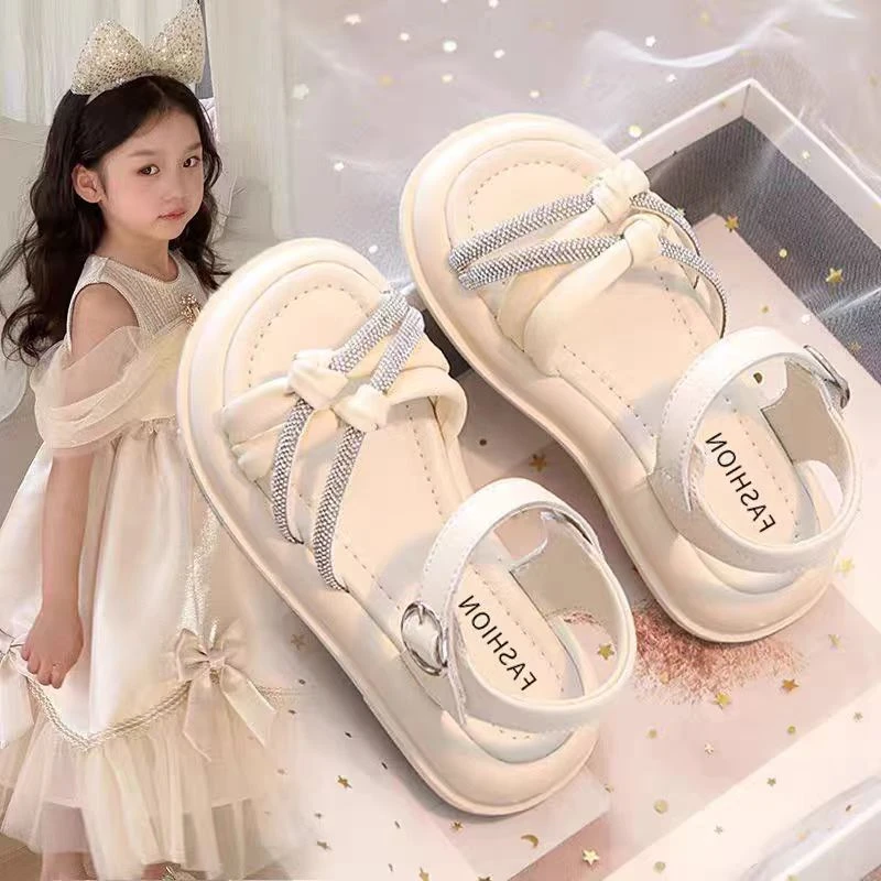 女童鞋子儿童公主凉鞋2025夏季新款大童女孩宝宝软底洋气沙滩时尚