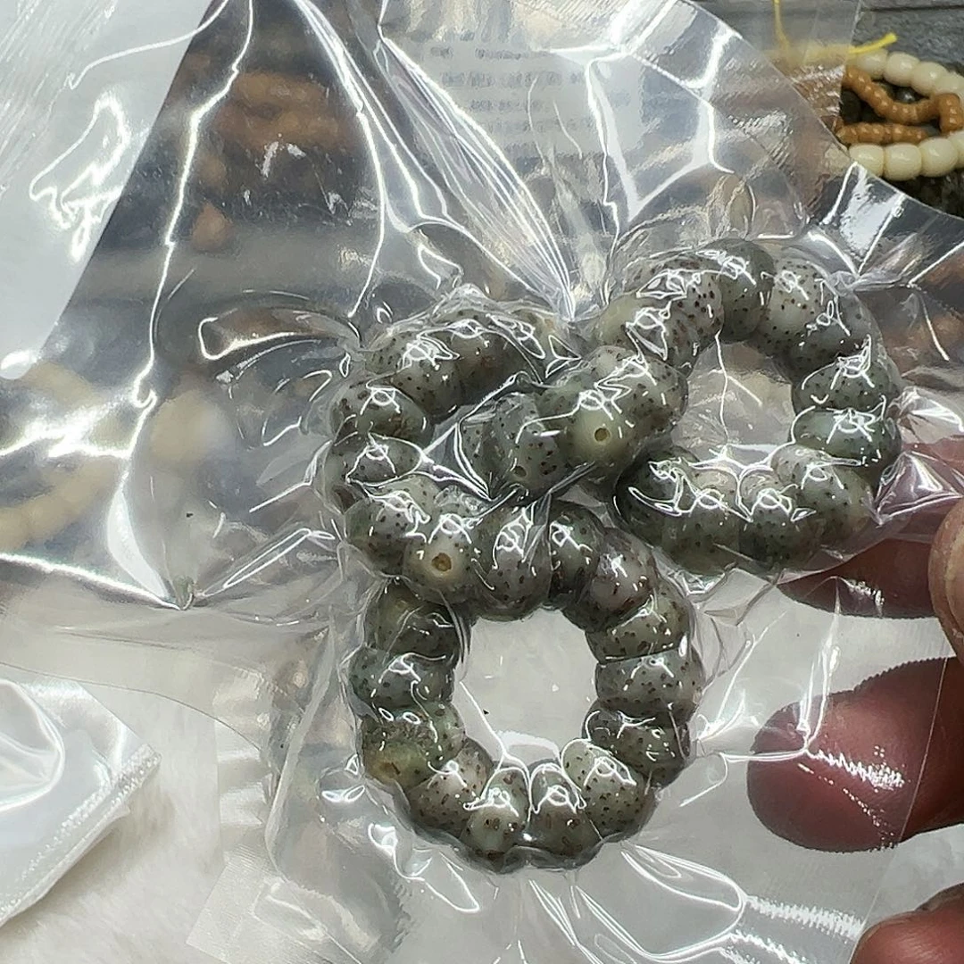 星月菩提手串76荣耀绿星月菩提单圈大肠蒜瓣1.0
