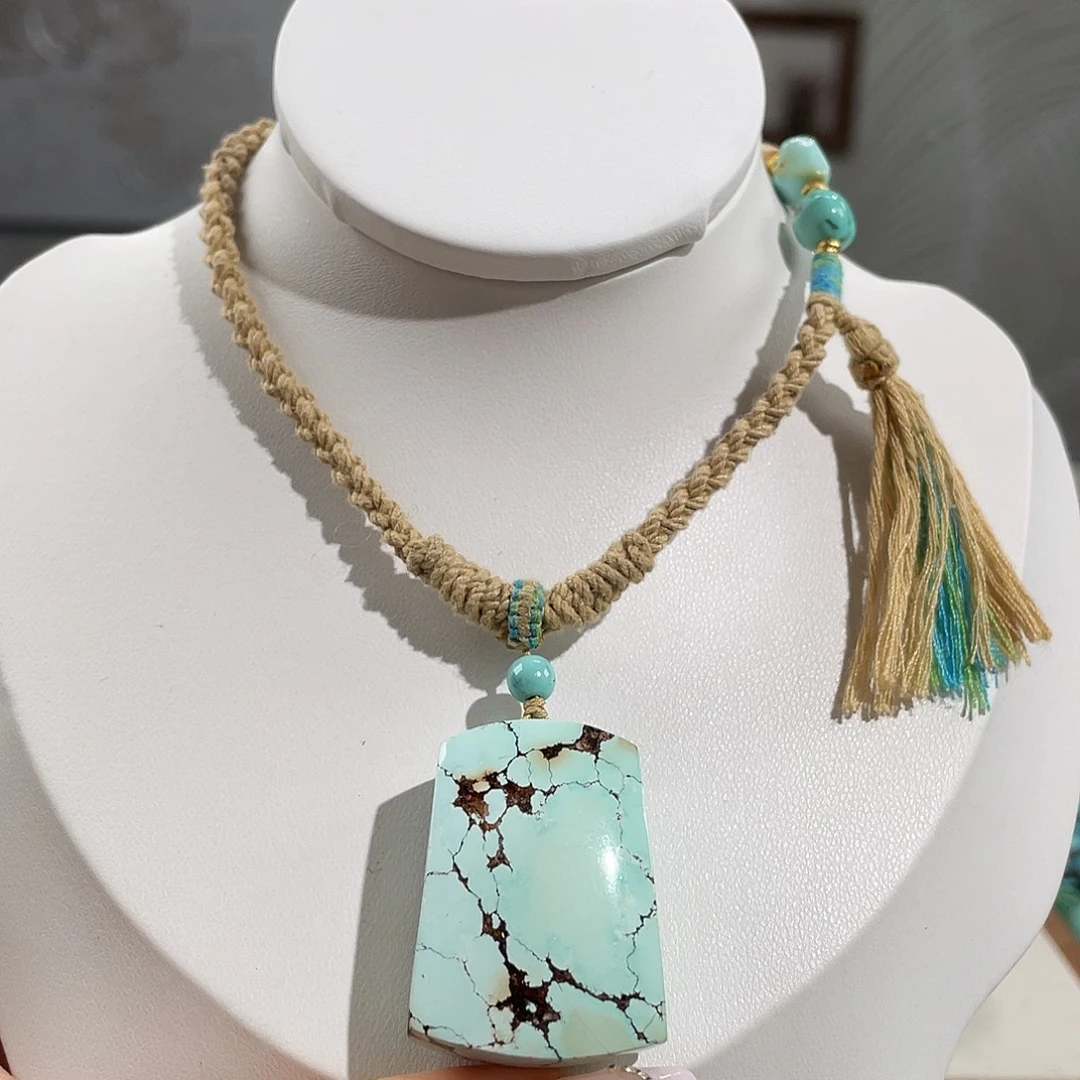 绿松石未镶嵌无事牌