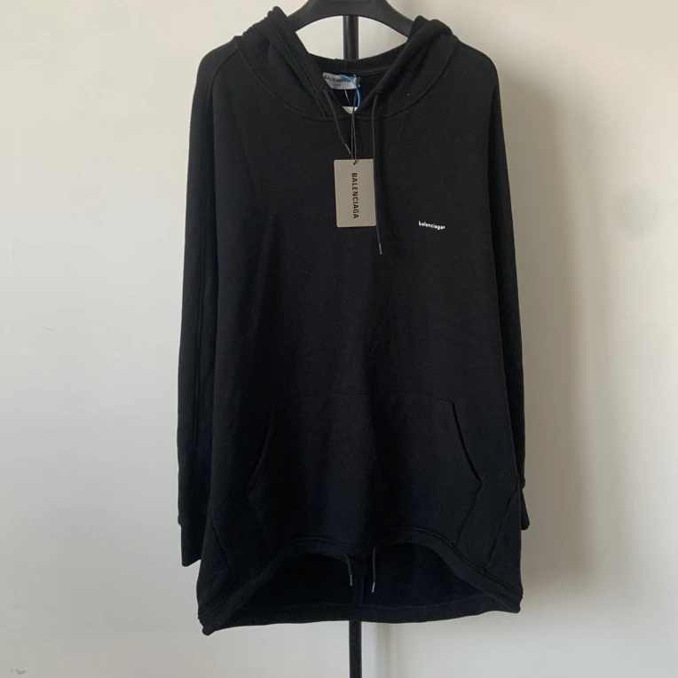 99新 Balenciaga/巴黎世家 小字母连帽宽松卫衣 S码 01716