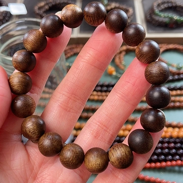沉香手串落*花1.0红土沉香手串