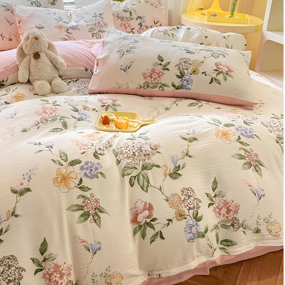 A类有氧提花泡泡棉四件套（220）