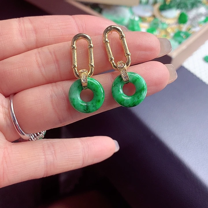 翡翠颈饰银S925镶嵌翡翠