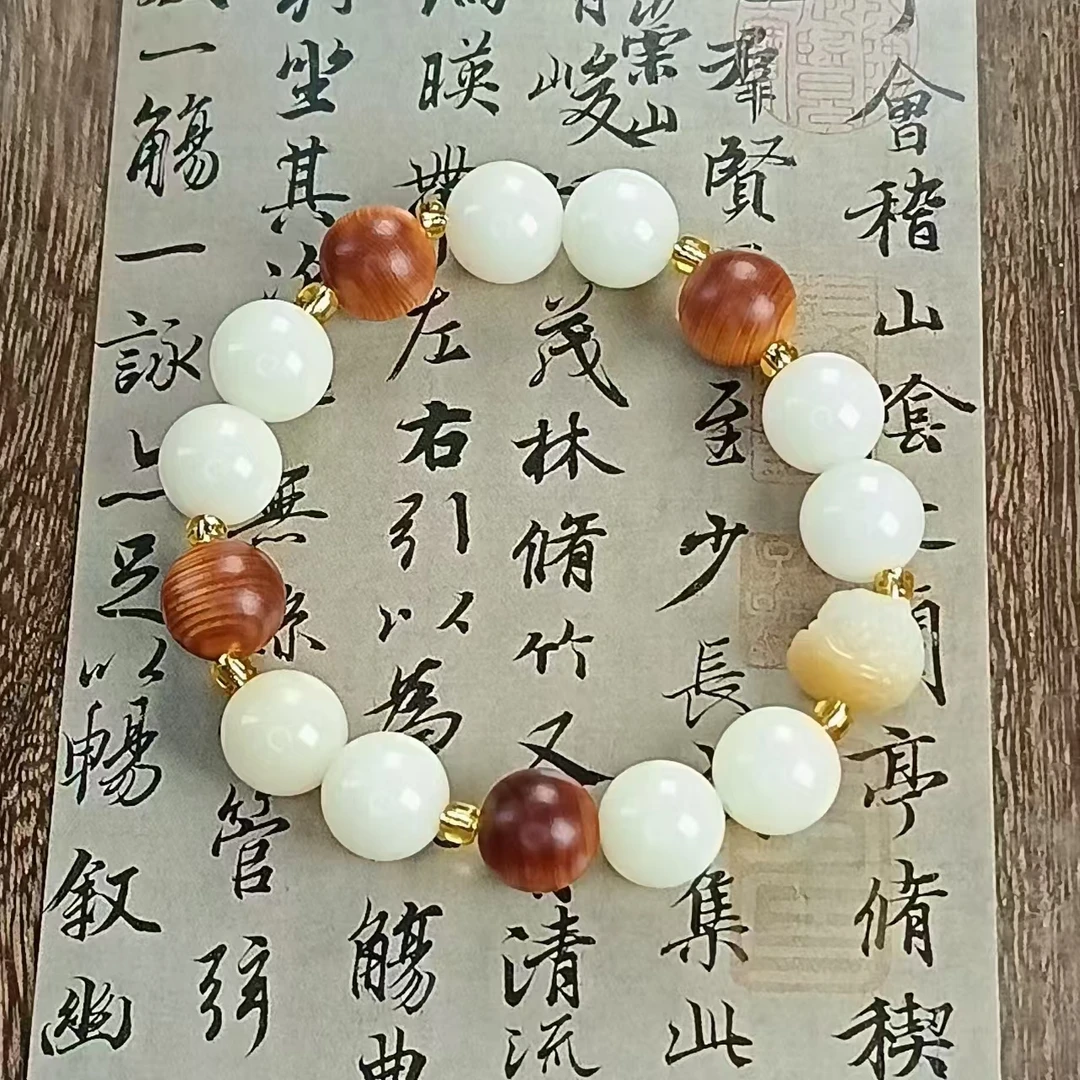 【阳光福利】12*12MM菩提崖柏混拼（无礼盒）手串 MTX-0227