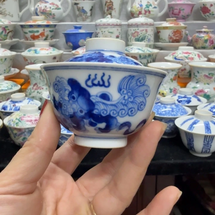 南***山景德镇陶瓷杯子盖碗