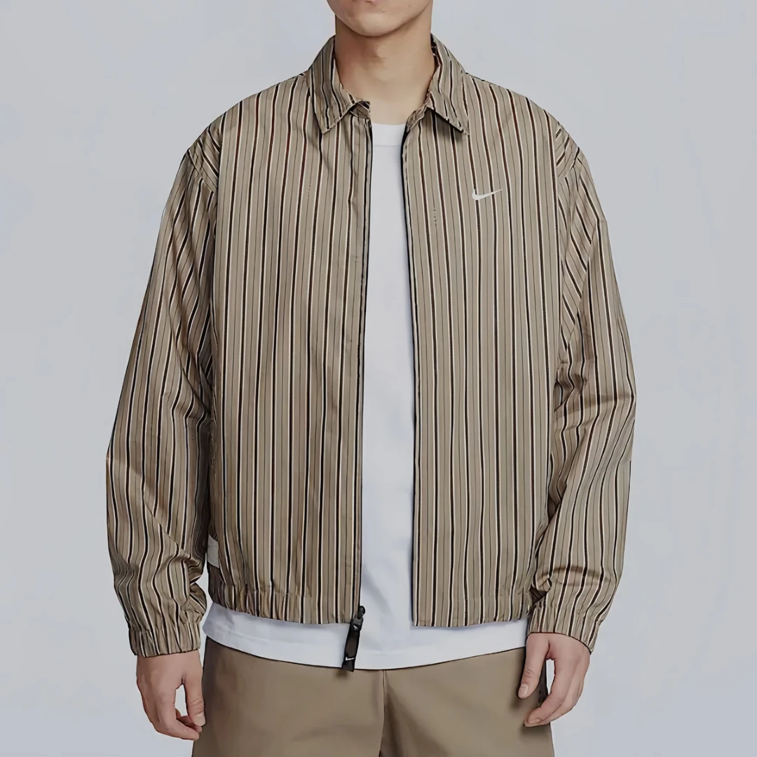 【滔搏联动】NIKE耐克25春夏男女复古条纹巴恩风衬衫外套IF0379-247