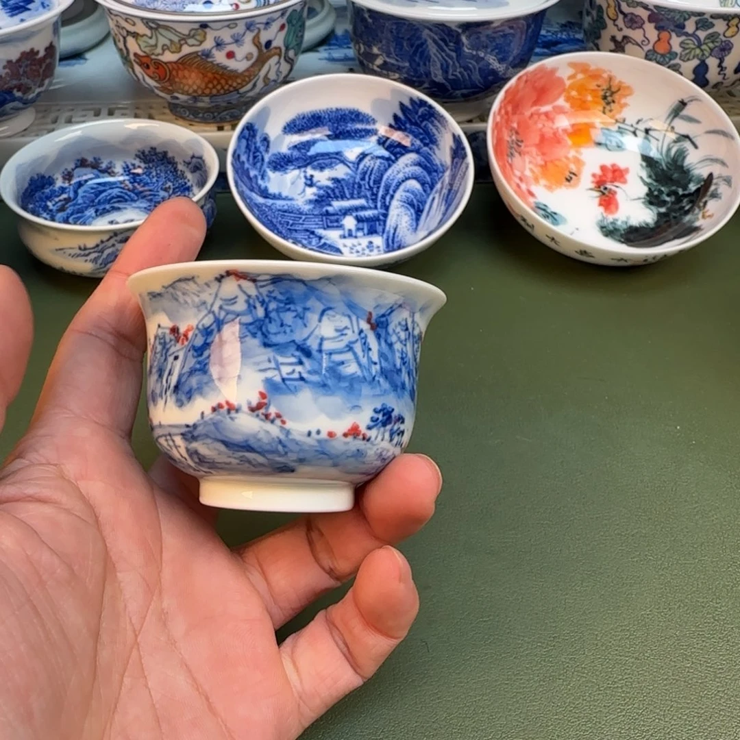 纯手工纯手绘茶具石头15