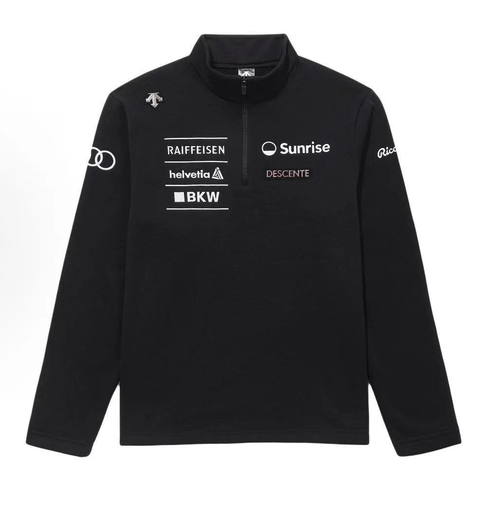 迪桑特DESCENTE Logo半拉链长袖T恤 男款SQ423SHTO2