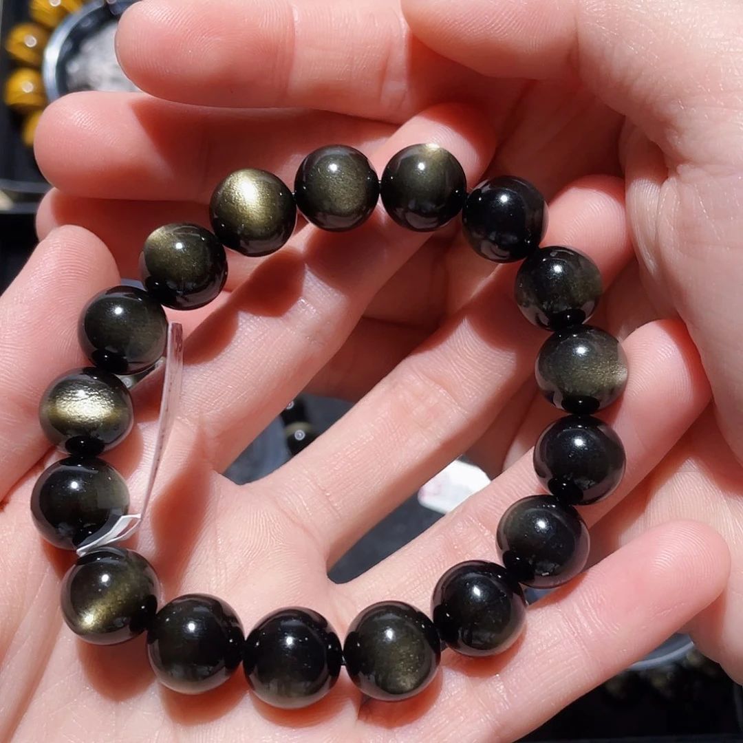 黑曜岩手链未镶嵌小*.