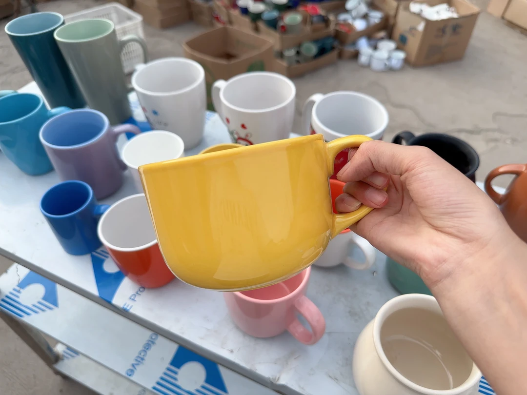 （默认微瑕，介意勿拍）燕麦杯大容量创意马卡龙色系4个装，不带勺子