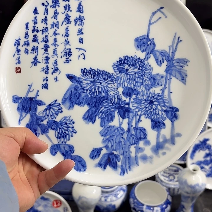 瓷片景德镇瓷器手工手绘