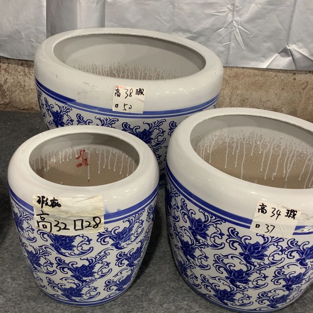 微瑕高温陶瓷大花盆