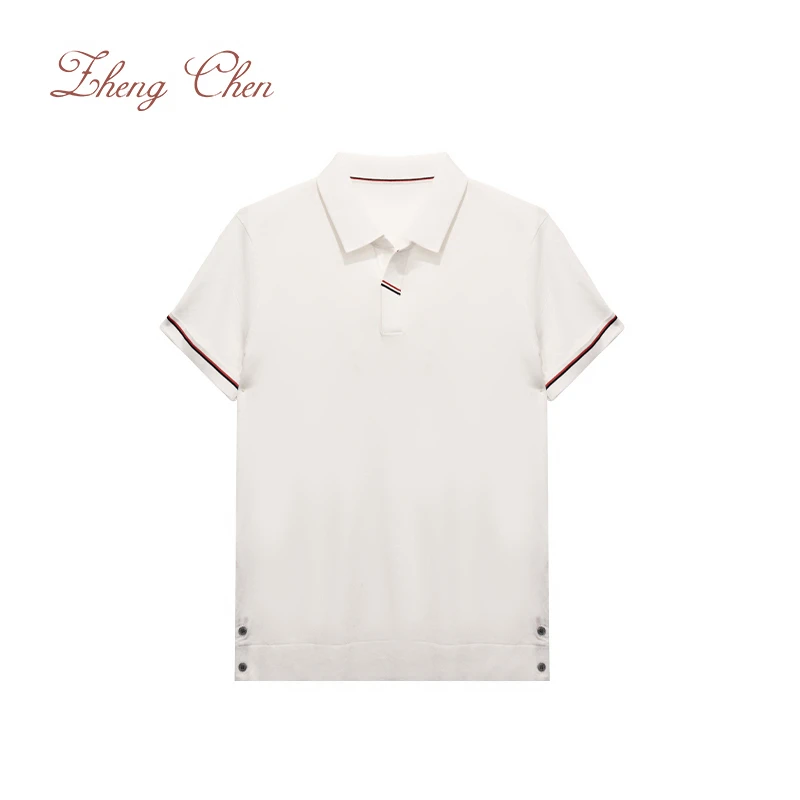 桑蚕丝莱赛尔长绒棉经典条纹POLO P-T96311