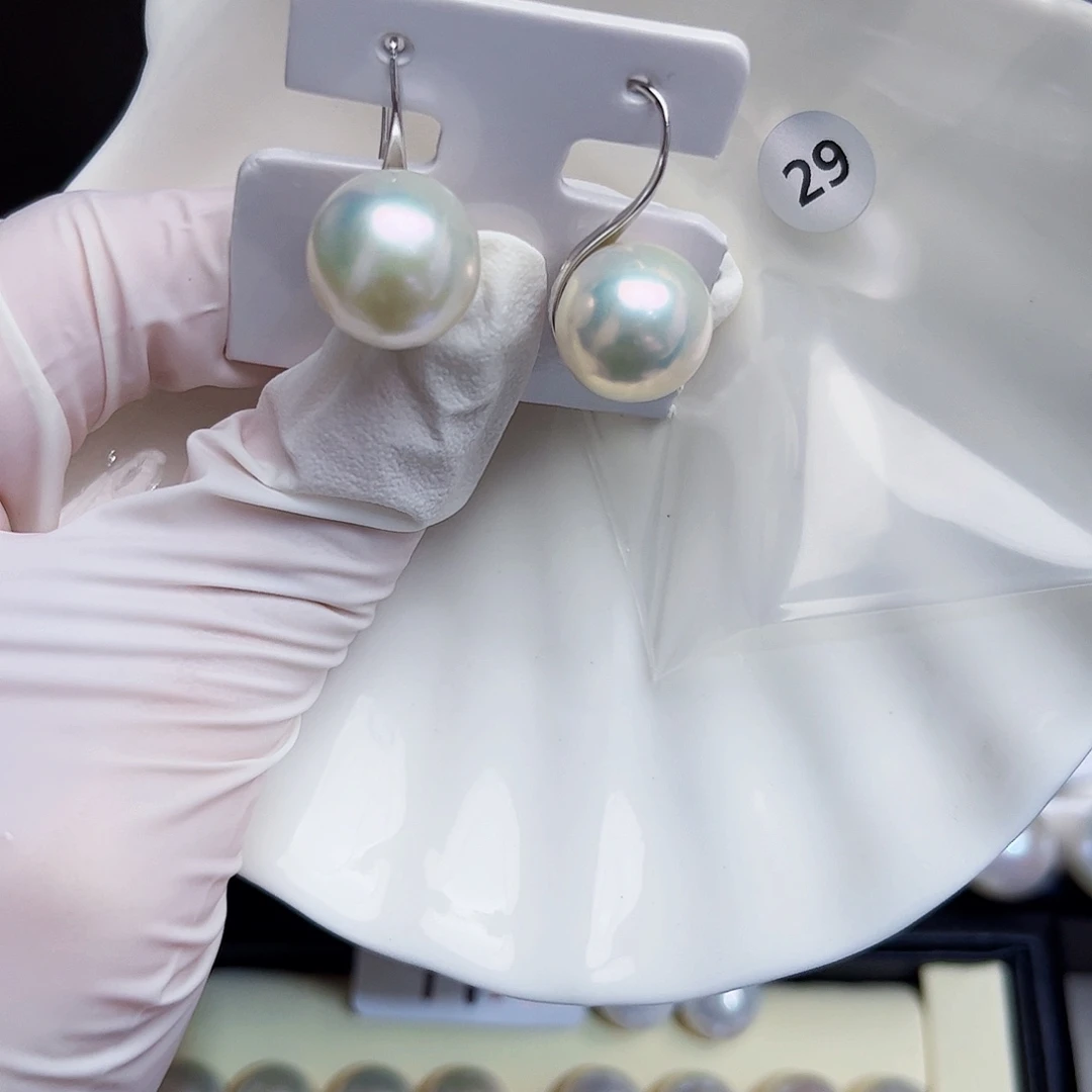 ＊***＊耳饰银S925镶嵌淡水珍珠