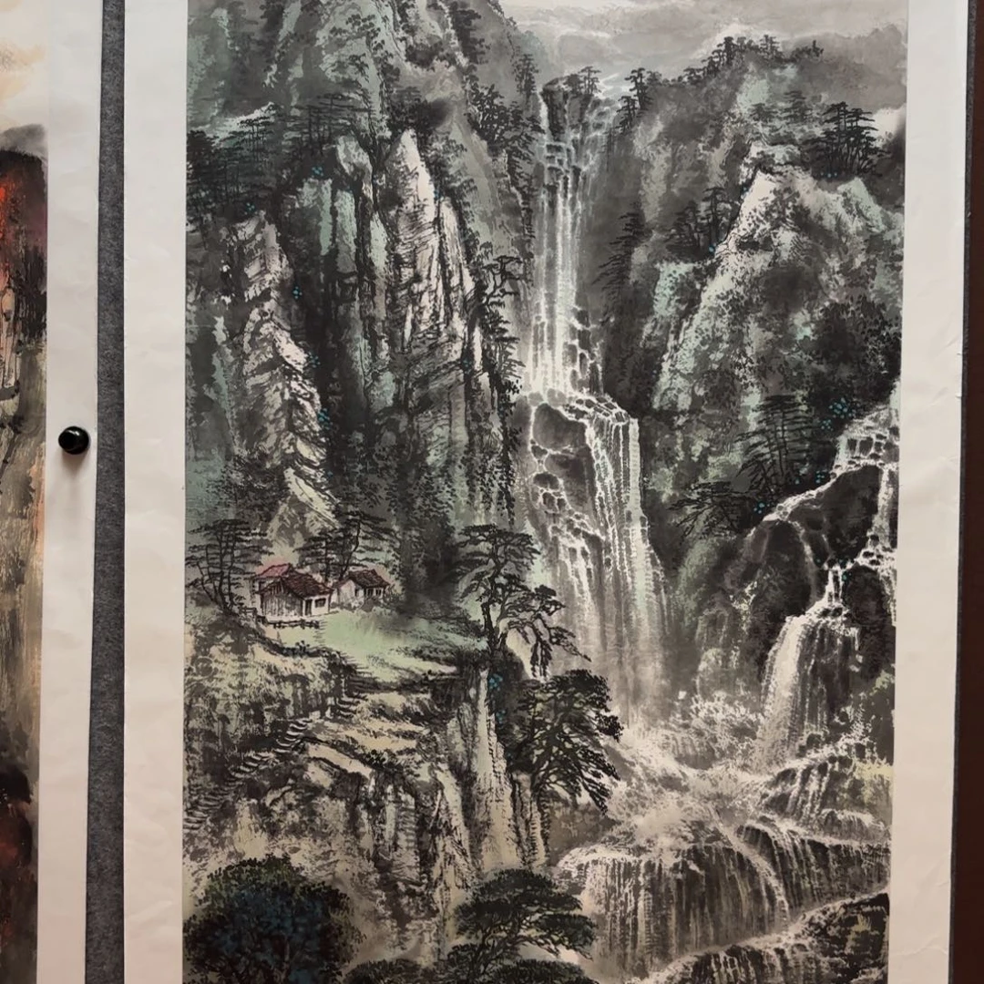 国画国画作品山水画芯140✖️70