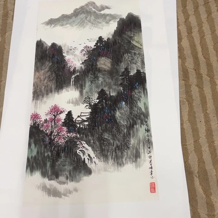 国画花鸟等图案和造型各有