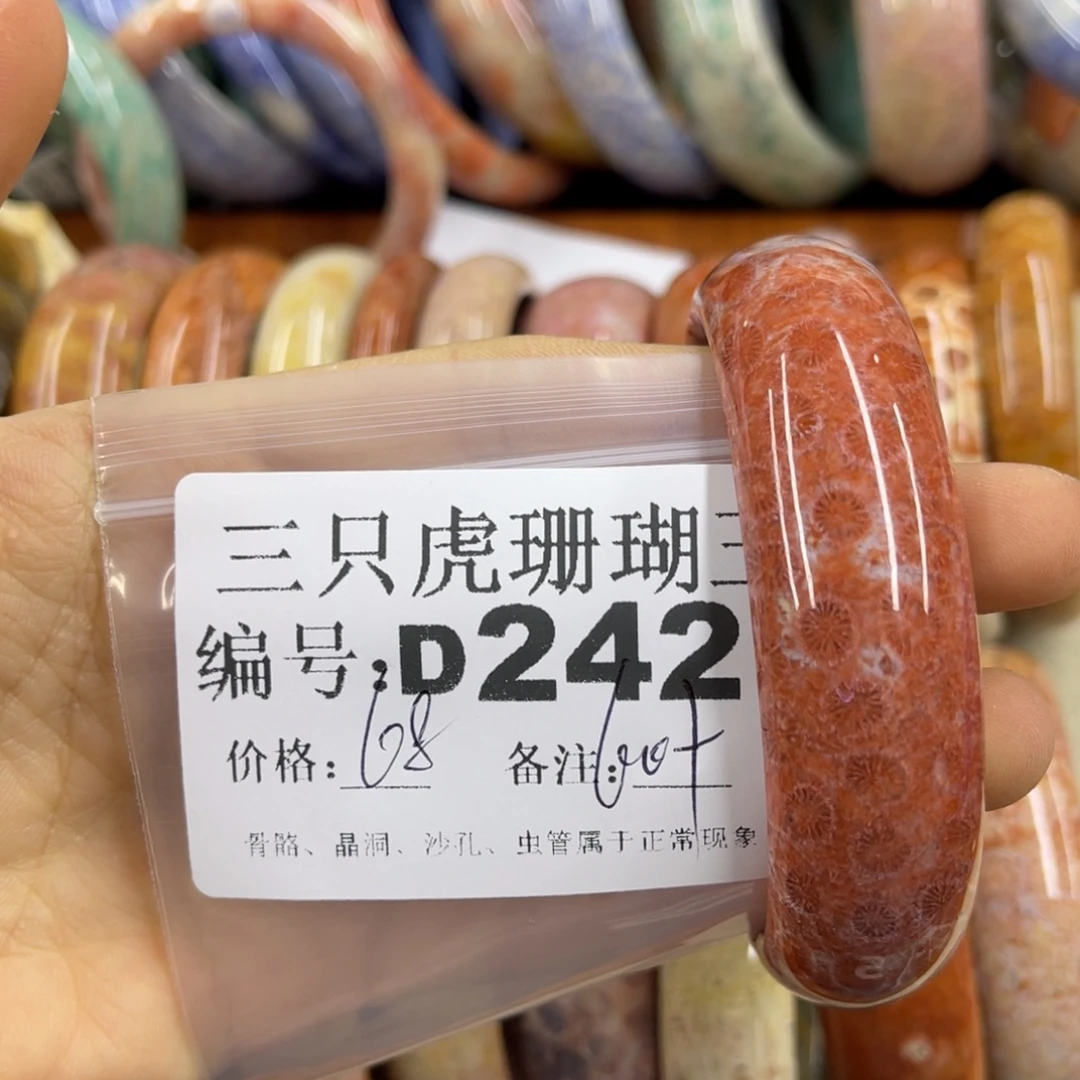 淡***5硅化珊瑚（珊瑚玉）未镶嵌h