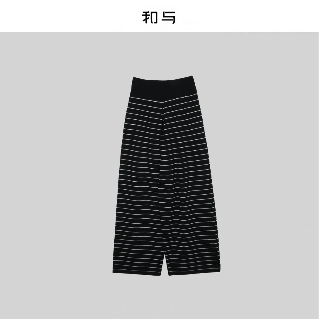 和与｜慵懒松弛感条纹休闲裤H53LD603L