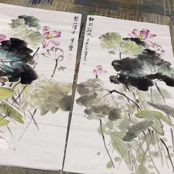 国画茂**法四尺作品花鸟11111