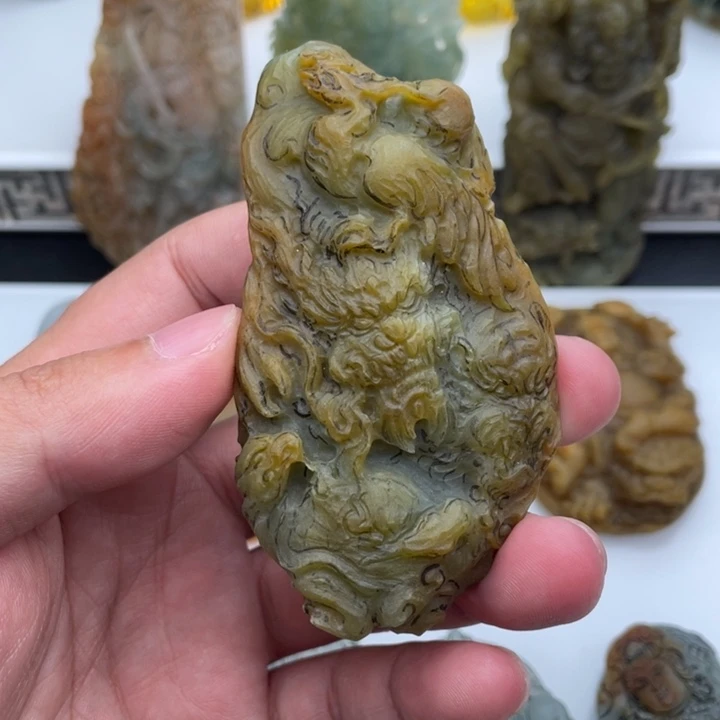 未镶嵌定制翡翠四神兽