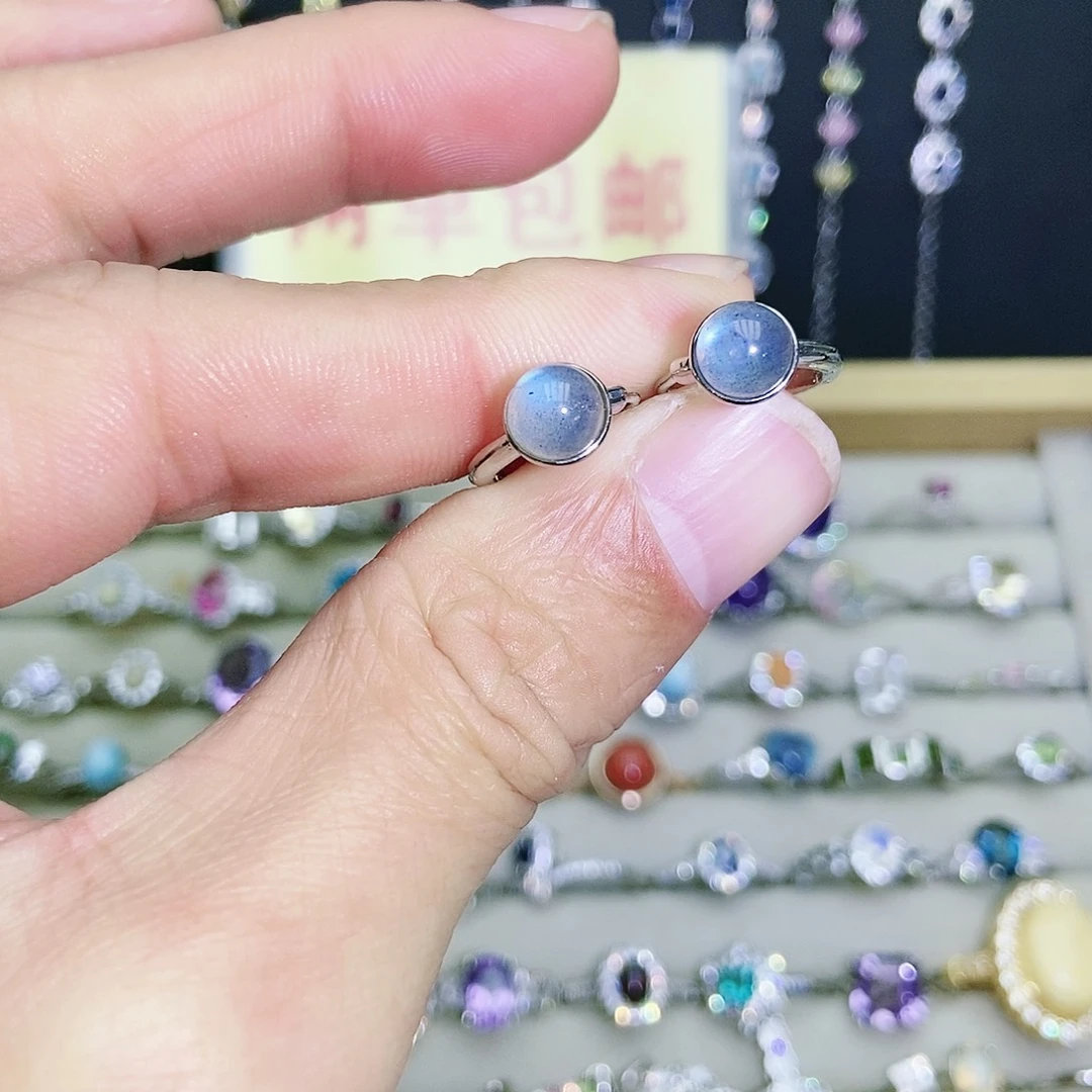 【闪购商品】未镶嵌耳饰月光石