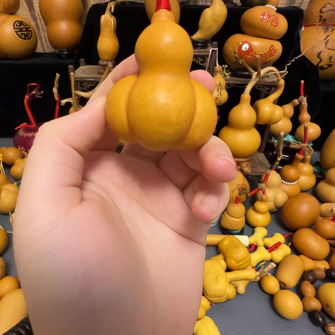 葫芦金蟾手把件葫芦