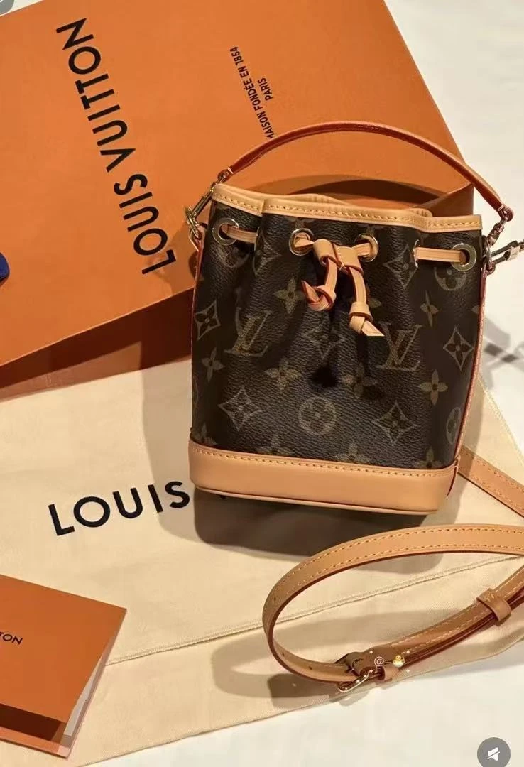 99新 LouisVuitton/路易威登 noe nano新款小水桶老花/优品