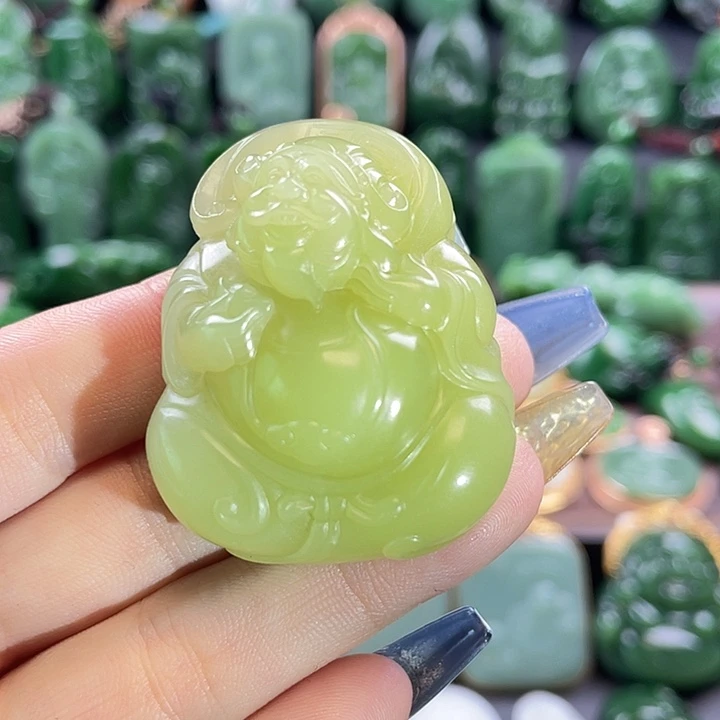 和田玉未镶嵌挂件