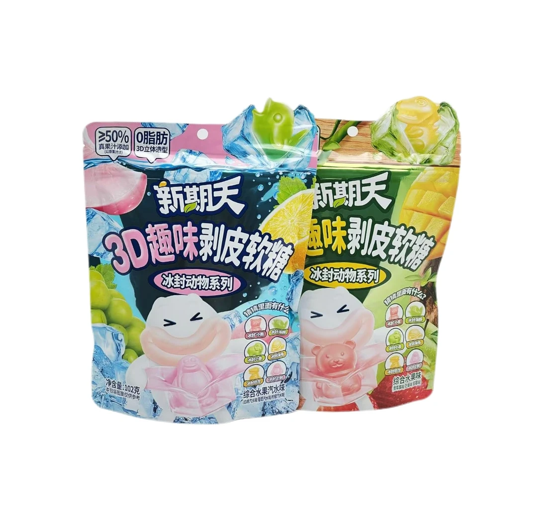 新期天 3D趣味剥皮软糖102g*3