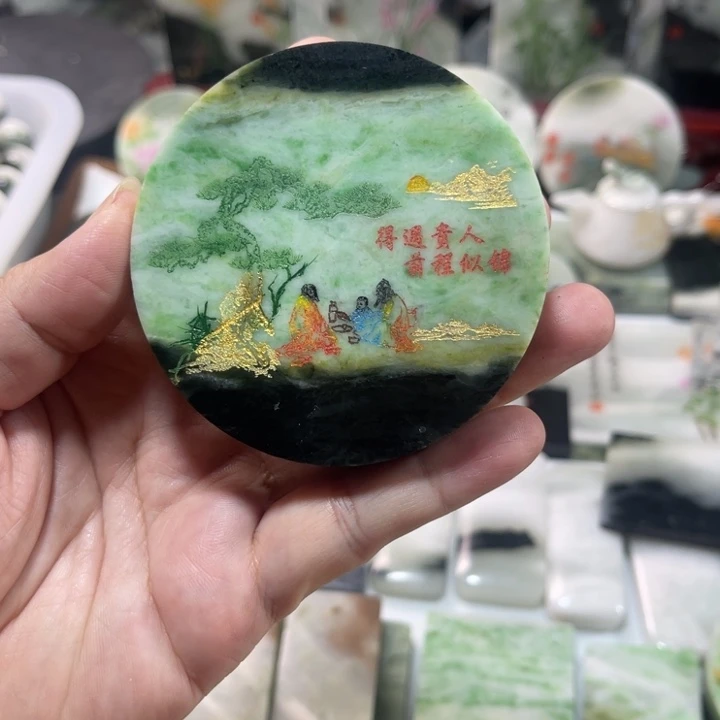 独山玉未镶嵌颈饰