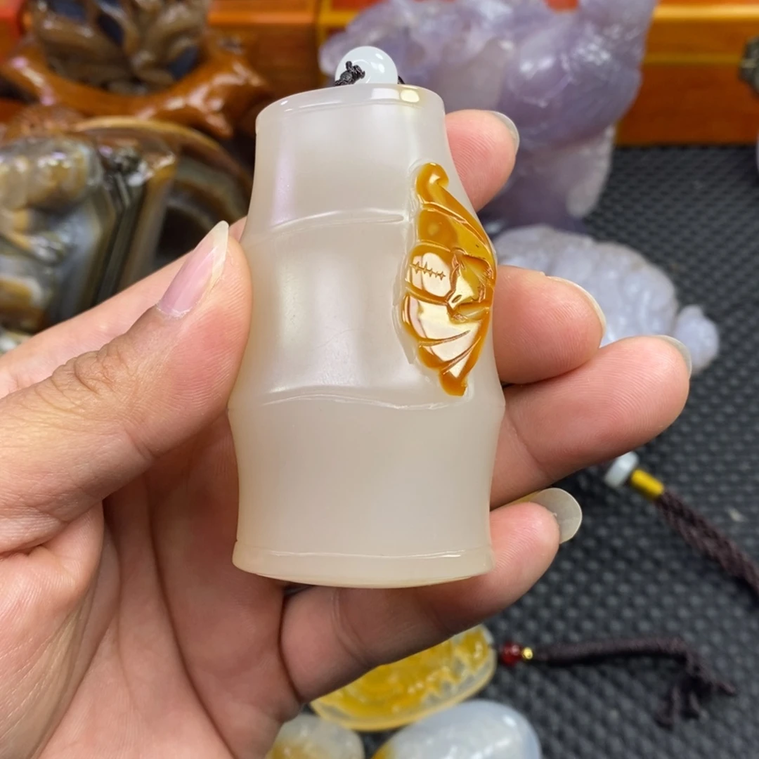 玛瑙/玉髓手把未镶嵌乐**?