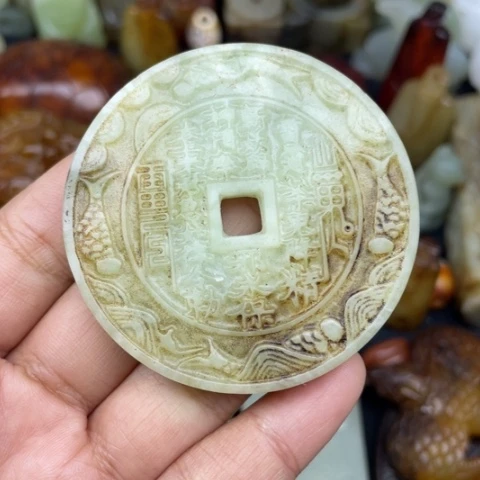 蛇纹石玉未镶嵌颈饰57