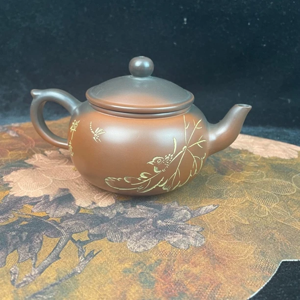 窑变壶专拍•广西钦州坭兴陶茶壶窑变色