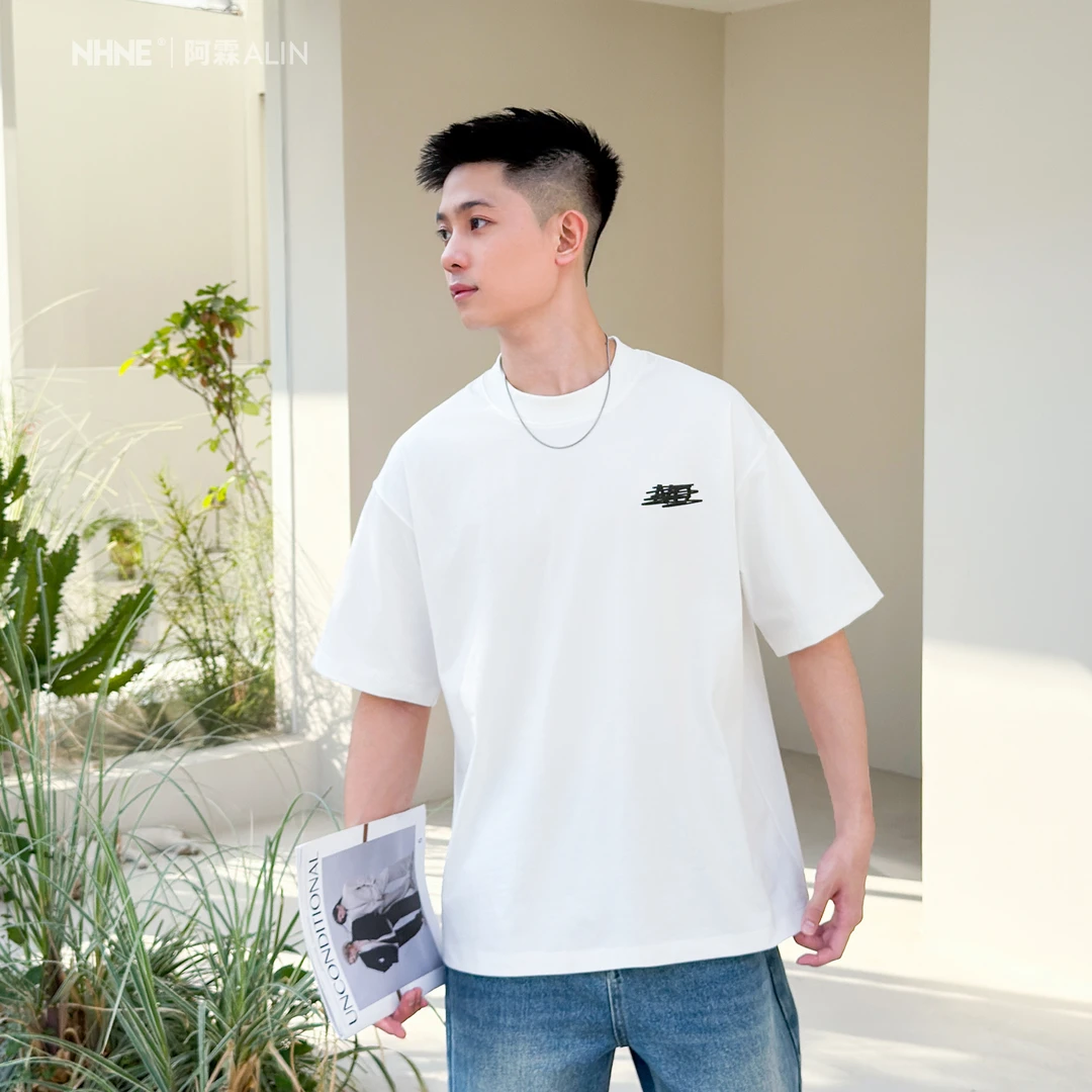 【阿霖ALIN】索罗娜凉感美式潮流印花半袖夏季宽松时尚百搭短袖T恤