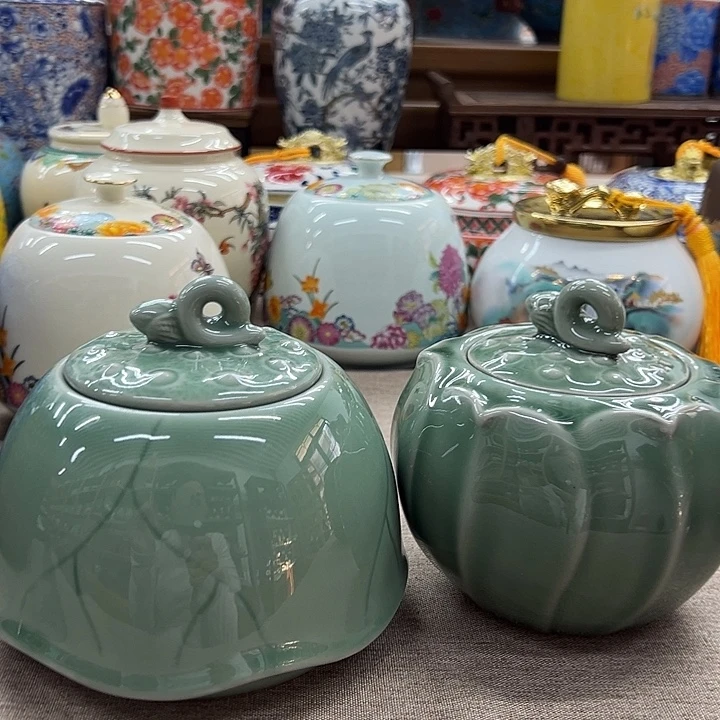 瓷片茶叶罐茶叶罐