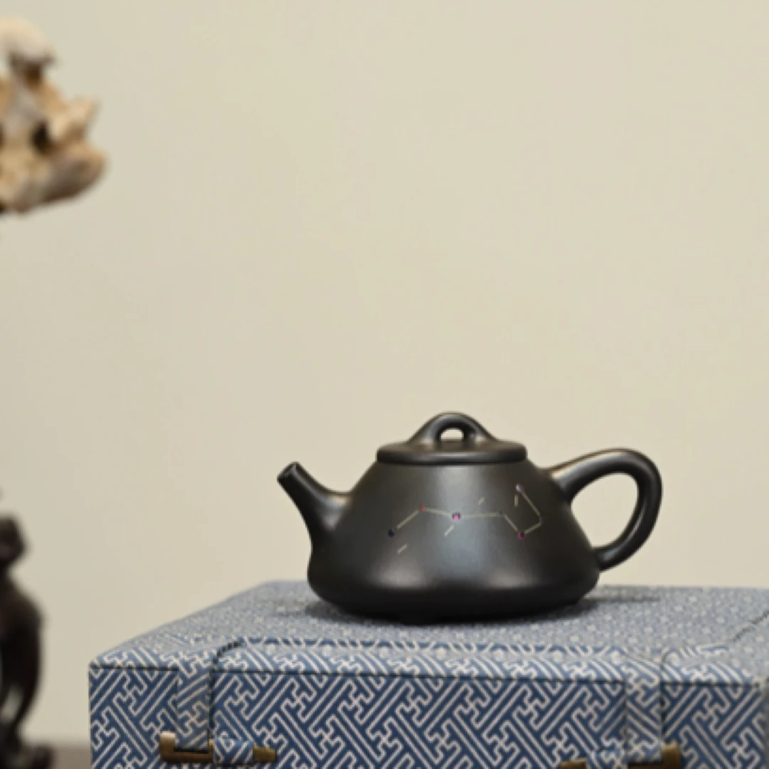 子冶石瓢·全手工       /性价比       /容量250cc/黑泥卡金丝