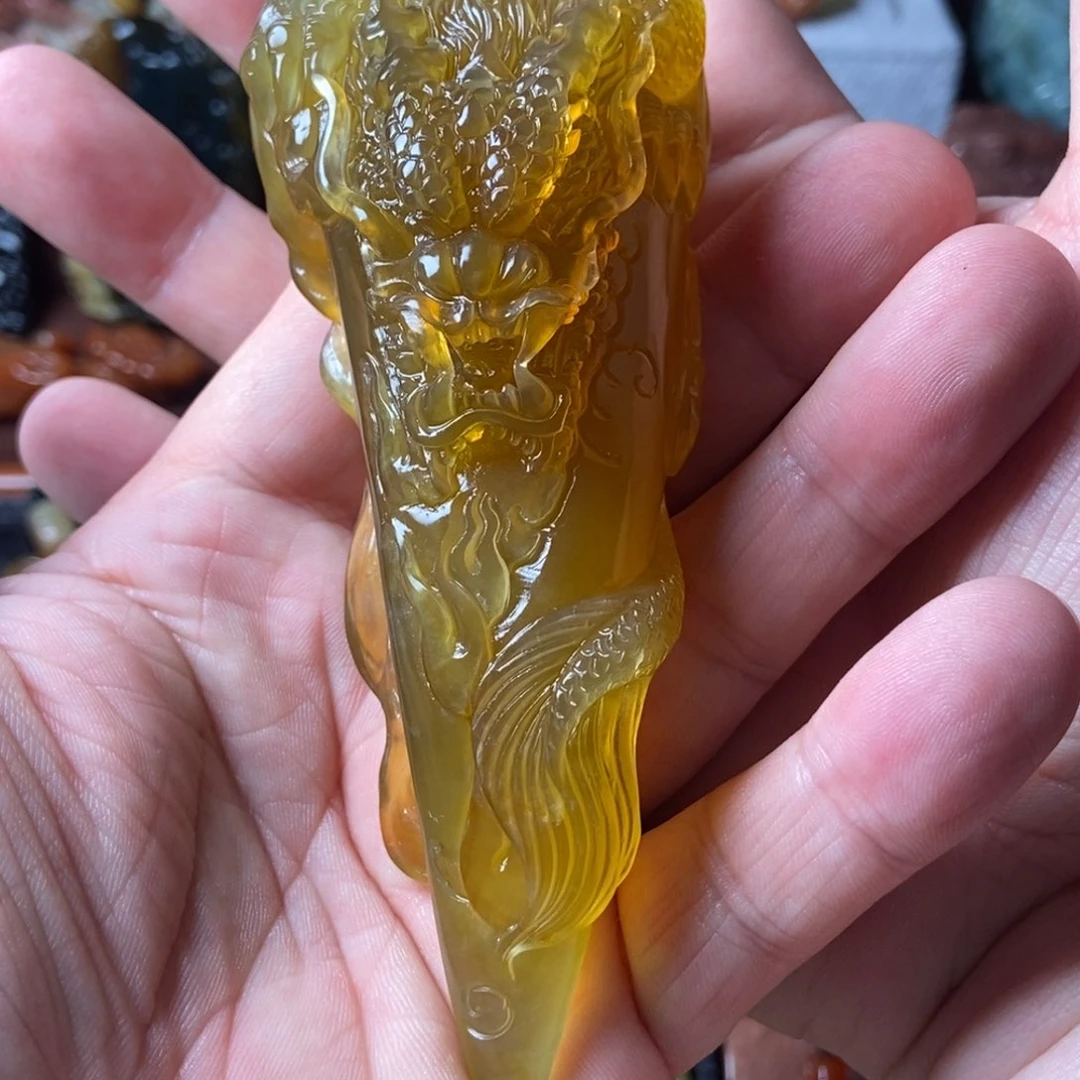 岫玉未镶嵌手把件