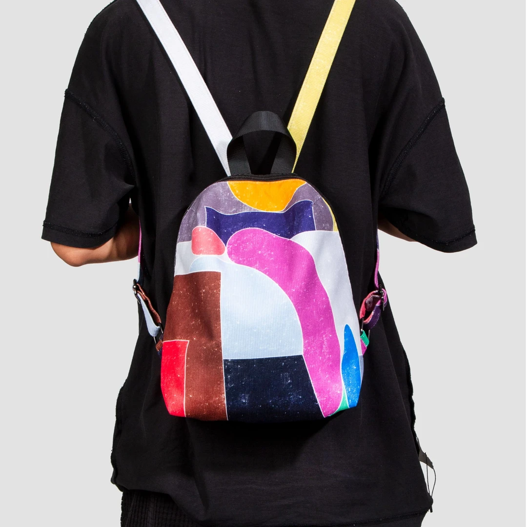 无则艺【mini双肩包】困了中性简约款休闲布包潮流个性成人