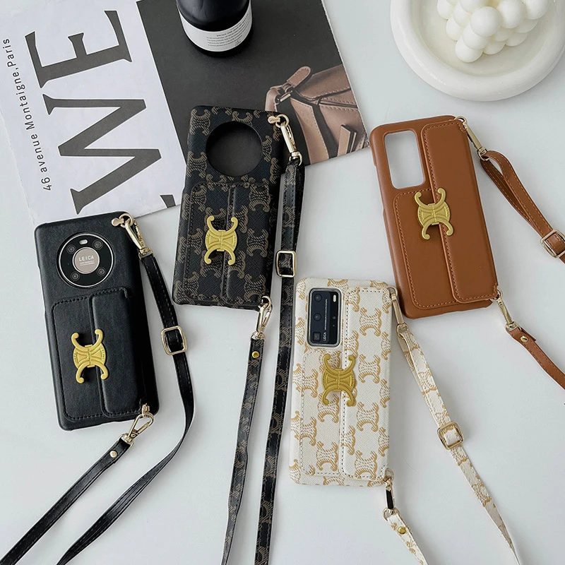 斜挎挂绳背包款适用华为mate70pro手机壳背带mate60手机实用配件