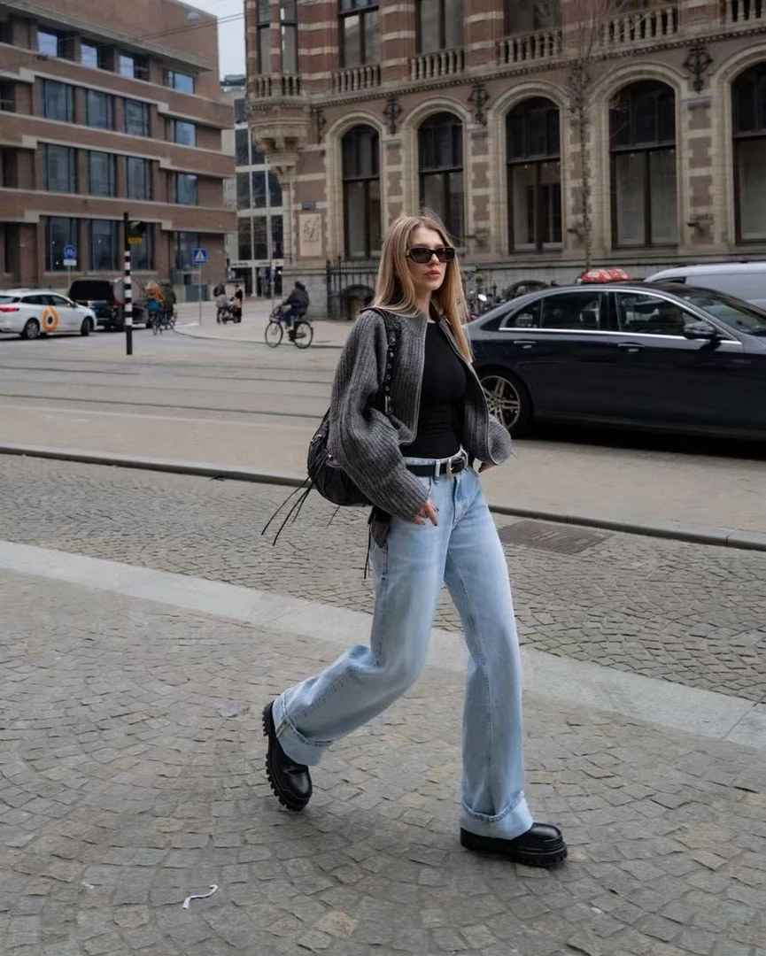 X单肩包单肩两用包轻奢棕色牛皮包托特包文艺风4