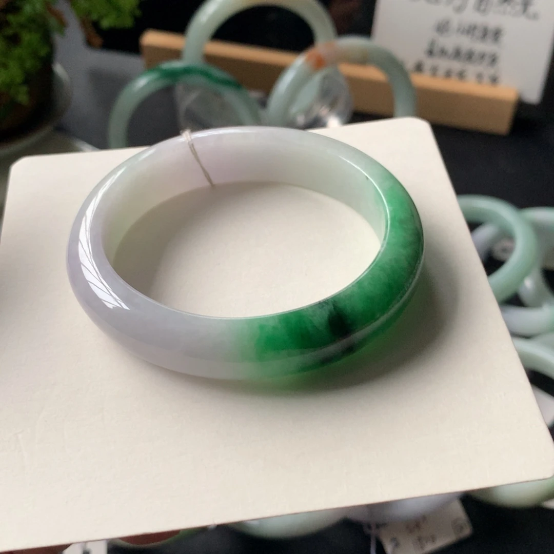 翡翠未镶嵌手镯26号54.8-48.9-12.9-8贵妃